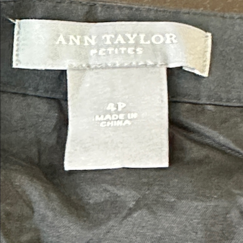 Ann Taylor Embroidered silk circle fit and flare midi skirt - Picture 6 of 8